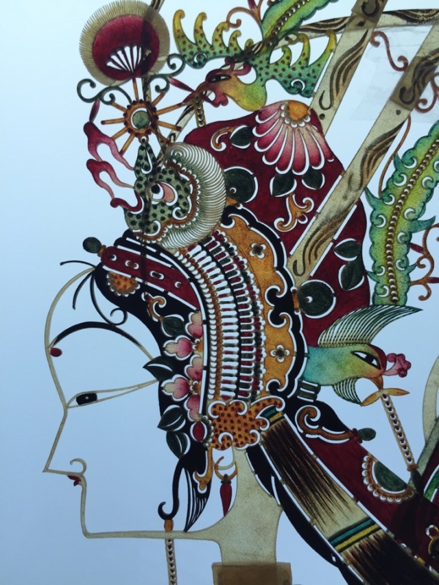 推皮运刀 不带画框发货  皮影雕刻艺术,经过选皮,制皮,打磨,画稿,雕镂